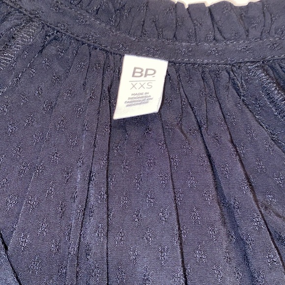 NWT Bp. Tie Neck Balloon Sleeve Blouse in Black - Picture 10 of 11